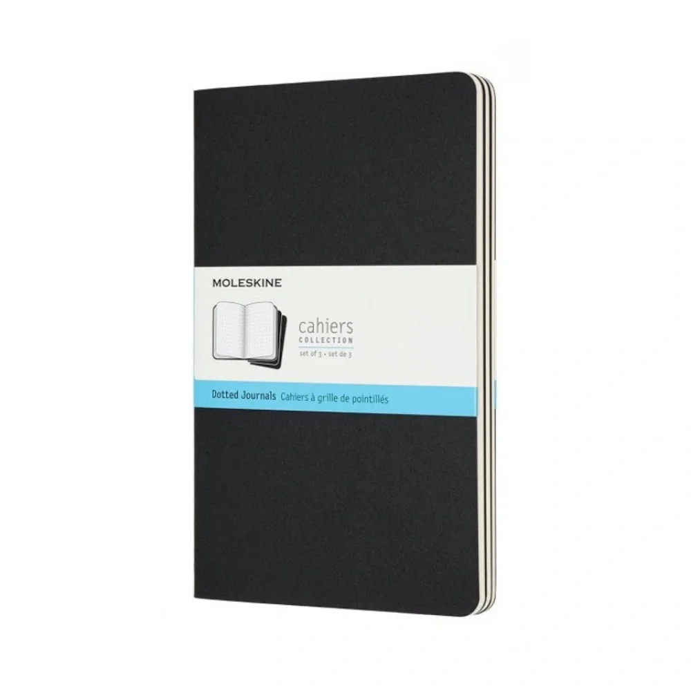 Moleskine Dotted Journal 3 Count in Black